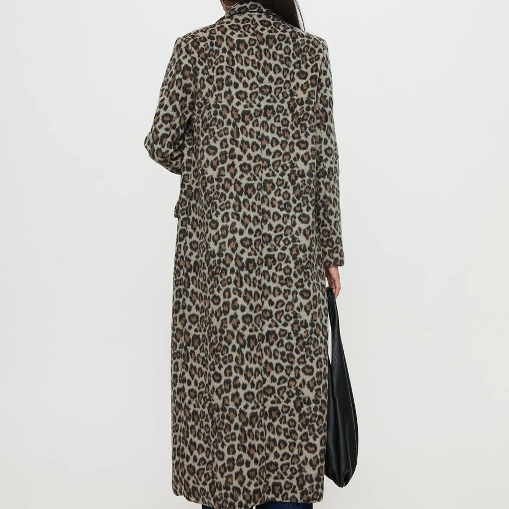 PRINCESS POLLY LEOPARD TRENCH COAT - Picture 3 of 4
